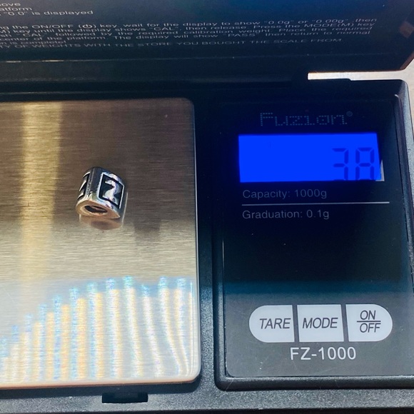 EUC Pandora 790323N Sterling Silver Alphabet Bead - Letter N - Picture 6 of 6